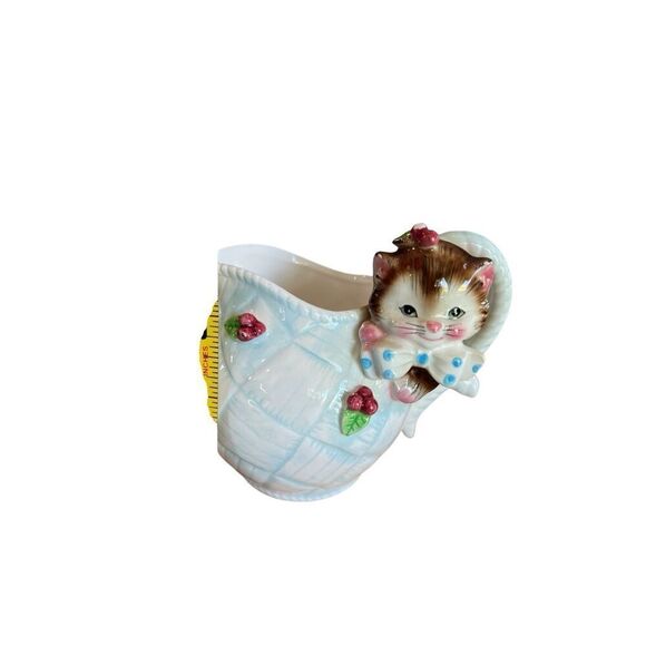 Vintage Kitty Creamer Anthropomorphic Kitschy Kitten Cat Collectible‎ Coffee - Picture 5 of 13